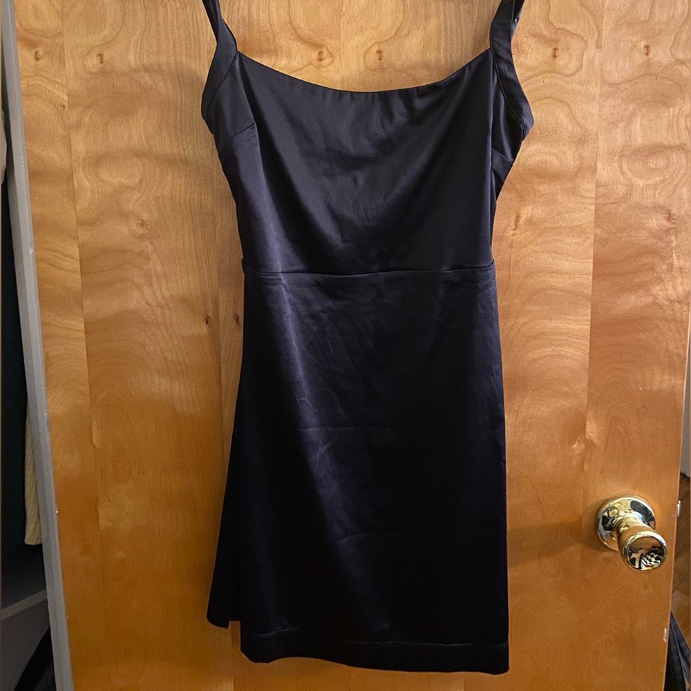 Intimately by free people black silk mini dress